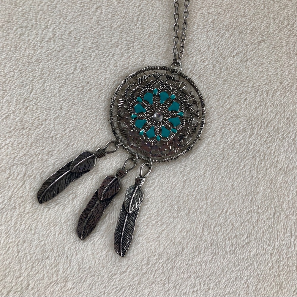 Turquoise Dream Catcher Necklace✨